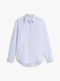 Blue Relaxed Fit TH Crest Embroidery Oxford Shirt  Women