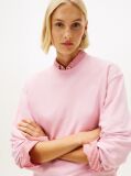 Pink Logo Embroidery Terry Sweatshirt  Women