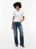 Multi Interlock Knit Boxy T-Shirt  Women
