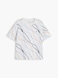 Multi Interlock Knit Boxy T-Shirt  Women