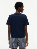 Blue Interlock Knit Boxy T-Shirt  Women