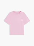 Pink Interlock Knit Boxy T-Shirt  Women