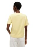 Yellow Interlock Knit Boxy T-Shirt  Women