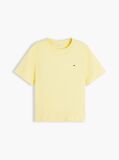 Yellow Interlock Knit Boxy T-Shirt  Women