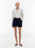 Multi Relaxed Fit Gold-Tone Button Stripe Shirt  Women