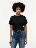 Black Batwing Sleeve Crew Neck T-Shirt  Women