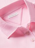 Pink Relaxed Fit Interlock Knit Polo Shirt  Women