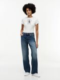 White Washed Crest Slim T-Shirt  Women