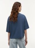 Blue Crest Embroidery Relaxed Washed Jersey T-Shirt  Women