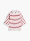 Multi Oversized Fit Stripe Polo Shirt  Women
