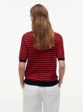 Multi Pointelle Relaxed Short Sleeve Polo Jumper  Women