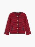 Multi Gold-Tone Button Boxy Cardigan  Women