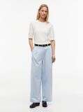 Blue Washed Barrel Leg Chinos  Women