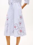 Multi Embroidery Poplin Midi Shirt Dress  Women