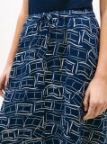Multi Pure Linen A-Line Midi Skirt  Women