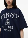 Blue Crest Relaxed Oversized T-Shirt  Women