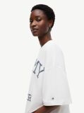 White Crest Relaxed Oversized T-Shirt  Women