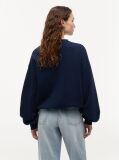 Blue Crest Logo Drawstring Hem Relaxed Sweatshirt  Women