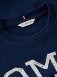 Blue Crest Logo Drawstring Hem Relaxed Sweatshirt  Women