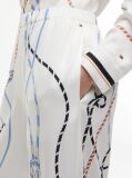 Multi Rope Print Relaxed Straight Trousers  Women