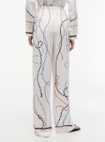 Multi Rope Print Relaxed Straight Trousers  Women