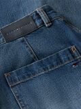Blue Pleated Mid Rise Wide Leg Jeans  Women