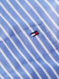 Multi Oversized Fit Stripe Shirttail Hem Poplin Shirt  Women