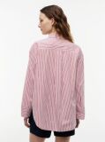 Multi Oversized Fit Flag Embroidery Poplin Shirt  Women