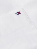 White Oversized Fit Flag Embroidery Poplin Shirt  Women