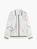 Multi Regular Fit Rope Print Gold-Tone Button Shirt  Women