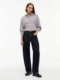 Multi Rugby Stripe Relaxed Polo Sweatshirt  Women