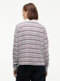 Multi Rugby Stripe Relaxed Polo Sweatshirt  Women