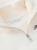 Beige Logo Relaxed Terry Quarter-Zip Sweatshirt  Women