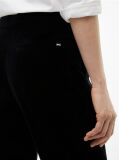 Black Slim Bootcut Velvet Trousers  Women