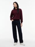 Red Tonal Logo Crew Neck Sweatshirt  Women