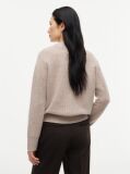 Beige Pure Wool V-Neck Jumper  Women