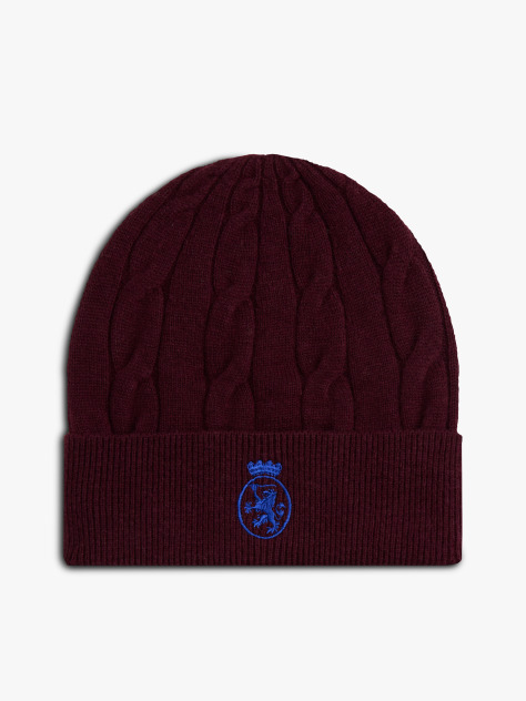 Red TH Crest Knit Beanie  Kids Unisex