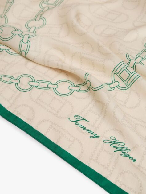 Multi Woven Chain Pure Silk Scarf  Women