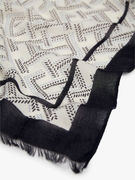 Blue TH Monogram Scarf  Women