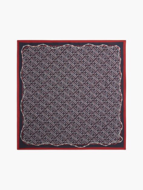 Multi TH Monogram Pure Silk Square  Women