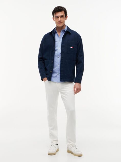 Blue Stretch Slim Fit Shirt  Men