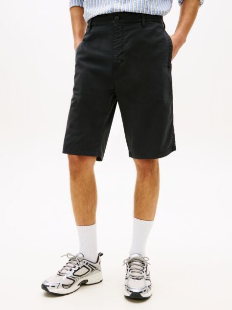 Black Otis Twill Chino Shorts  Men