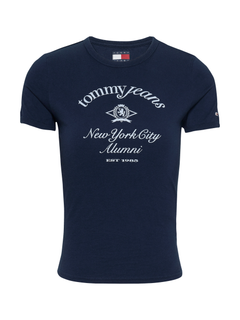 Blue Slim Fit NYC Logo T- Shirt  Women