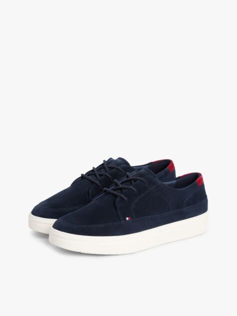 Blue Lightweight Suede Cupsole Hybrid Shoes  Men