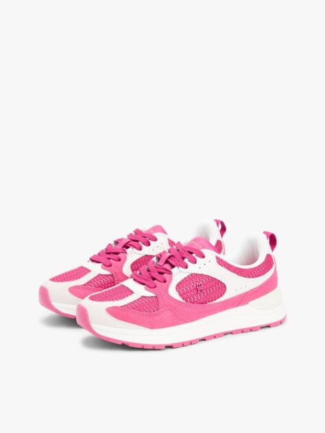 Multi Tonal TH Monogram Mixed Texture Trainers  Women