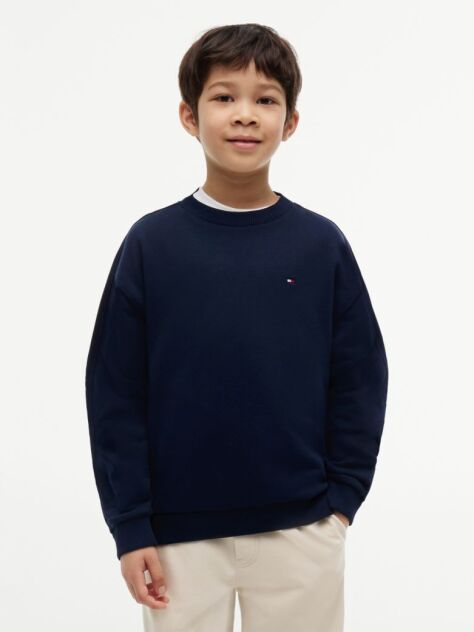 Blue Flag Embroidery Exaggerated Seam Jumper  Boys