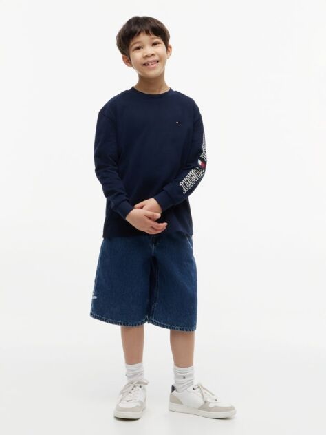 Blue Logo Long Sleeve T-Shirt  Boys