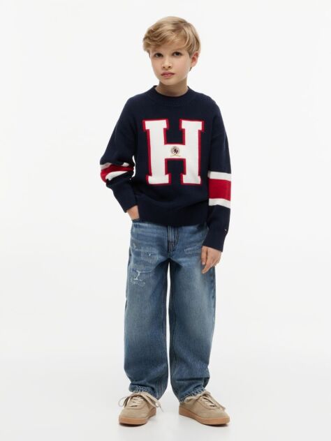 Blue Logo Graphic Jumper  Boys