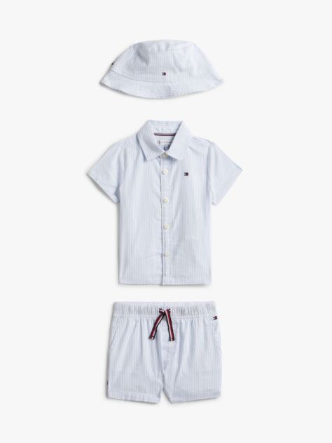 Blue Ithaca Stripe Three-Piece Outfit Gift Box  Newborn