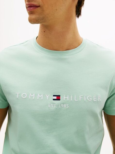 Green Logo Slim Fit Jersey T-Shirt  Men